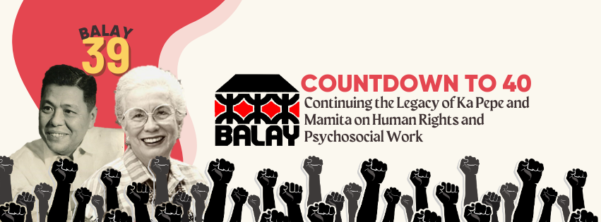 Balay Rehabilitation Center Marks 39 Years of Human Rights and Psychosocial Work
