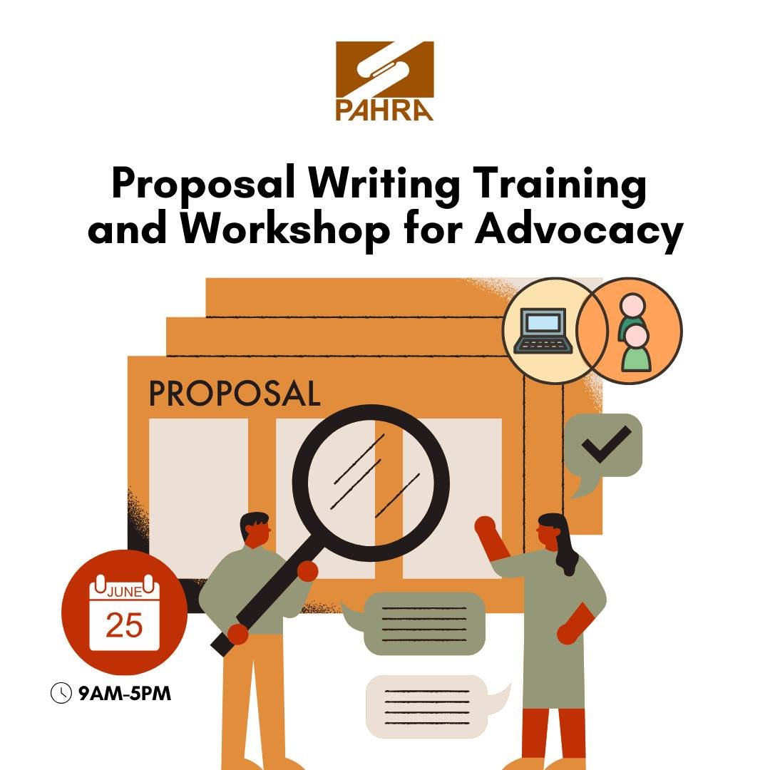 Successful Proposal Writing Training and Workshop for Advocacy Held -PAHRA